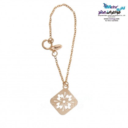 Gold Watch Pendant - Flower Design-MW0195